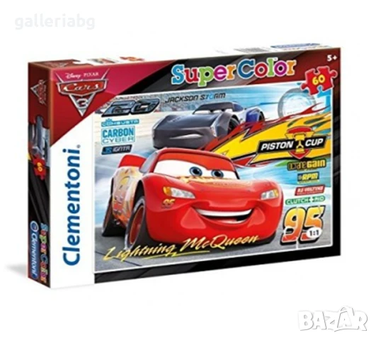 🧩 Пъзел Cars / Колите – Lightning McQueen, Clementoni, 60 части