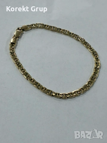 Златна гривна 14к злато, снимка 4 - Гривни - 54135095