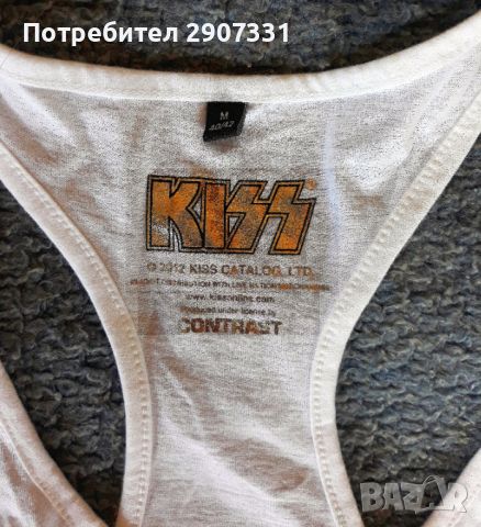Тениска потник групи Kiss. 2012. Официален продукт, снимка 2 - Тениски - 45742114