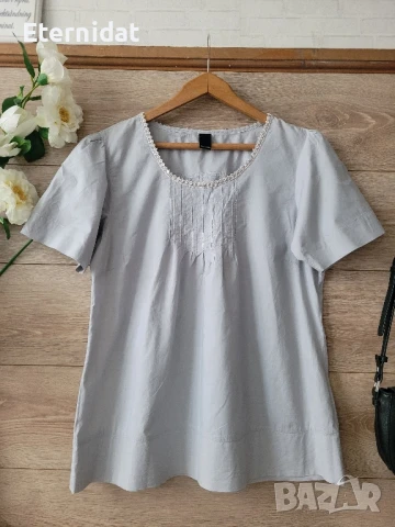 Лятна блузка с бродерии Vero Moda , снимка 5 - Тениски - 51429116