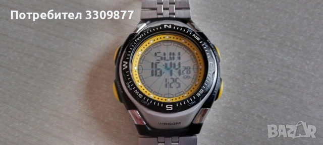Електронен часовник с дигитален компас, снимка 6 - Мъжки - 53224679