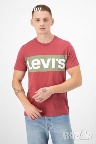 Levis - страхотна мъжка тениска КАТО НОВА С, снимка 1 - Тениски - 46737711