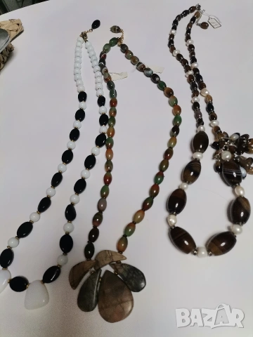 САМО 50 Евро!!! 23 БРОЯ гердани и колиета от натурални камъни, снимка 6 - Колиета, медальони, синджири - 53354834