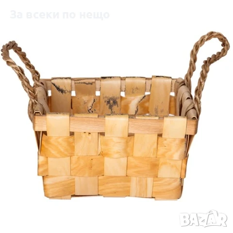 Плетена кошница с дръжки, 21*21*13 см Код P1041