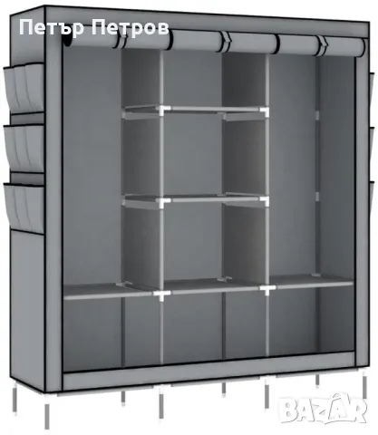 Спален гардероб с цип и 3 разделения, снимка 5 - Гардероби - 48991767