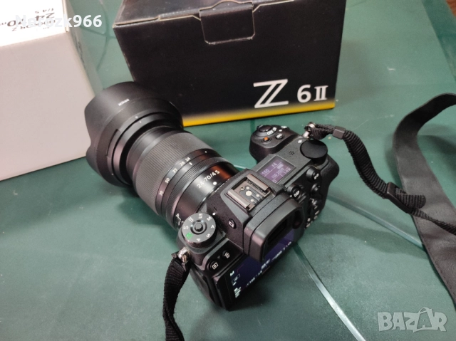 Фотоапарат Nikon Z6 II Black + Обектив Nikon Z Nikkor 24-70mm f4 S+светкавица GODOX V1n, снимка 5 - Фотоапарати - 51942345
