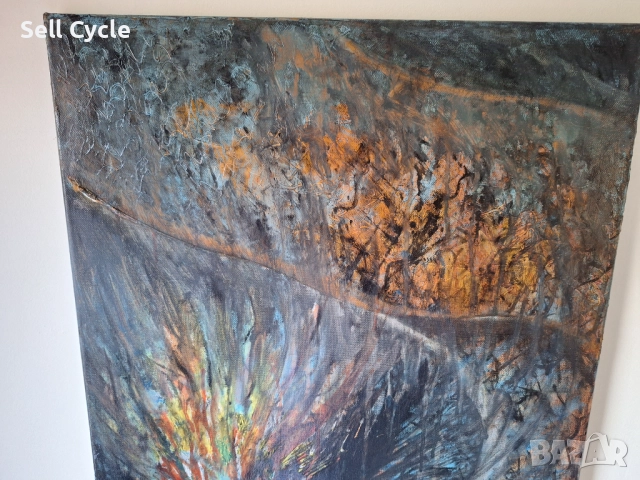 ✅КАРТИНА МАСЛО - ЕЗЕКИЛ - 50/70 СМ.❗, снимка 5 - Картини - 51529597