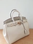 Бяла чанта Hermes Birkin/SG363, снимка 4