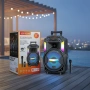 Мощна парти тонколона – двоен 8" говорител, 40W RMS, Bluetooth, караоке и LED светлини, снимка 6