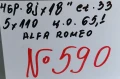 спорт-пакет 18’’5x110 оригинални за ALFA ROMEO/АЛФА РОМЕО-№590, снимка 2