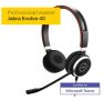 Слушалки с микрофон Jabra Evolve 40 MS Stereo, 3.5мм жак, сертифицирани от Microsoft Lync за Skype , снимка 2