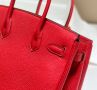 Hermes Birkin China red, снимка 4