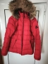 зимно яке  с гъши пух и качулка с естествен косъм , снимка 1