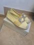 38н. Нови жълти сатенени обувки тип еспадтили, снимка 1 - Дамски ежедневни обувки - 45094107