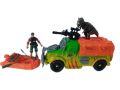 Играчка Камион с динозавър,ловец и светещо оръжие, снимка 1 - Коли, камиони, мотори, писти - 42594960