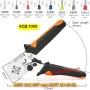 Клещи за кримпване на кабелни обувки HSC8 6-4A 0,25-10 mm² - КОД 4389, снимка 2