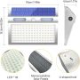 Соларна лампа TOTHDATE със сензор за движение, студена бяла светлина, 112 LED, IP65, 2200mAh, снимка 7