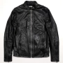 G-STAR RAW Chopper Leather Jacket Оригинално Кожено Яке S, снимка 4