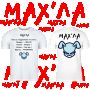МАХ'ЛА тениска в бяло и черно , мъжки и дамски тениски нов бранд , снимка 1 - Тениски - 45864658