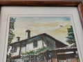 Графика с акварел ,,Боженци,, Лопарски , снимка 2
