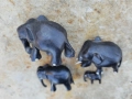 Дървени Слончета от абанос Африка, снимка 7