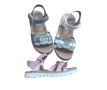 Детски сандали за момиче с велкро закопчаване и бестящ акцент Налични в 3 цвята - номера от 25 до 30, снимка 2