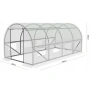 Градинска четирисегментна бяла оранжерия - модерен и ярък дизайн - 6 х 3 х 2м, снимка 2