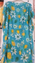 Туника-рокля за плажа в модерни цветни принтове и в свободна права кройка, универсален размер, снимка 4