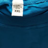 Мъжка синя тениска , снимка 2 - Тениски - 45132230