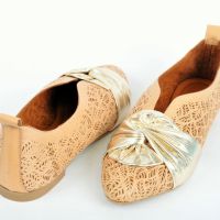 СЕЗОН'24! Ефектни ниски дамски обувки от естествена кожа - Два цвята, снимка 8 - Дамски ежедневни обувки - 45191548