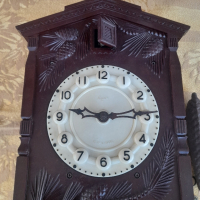 Стар стенен часовник , снимка 3 - Антикварни и старинни предмети - 45012829