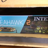 Нова надуваема Лодка Intex Seahawk 2, Помпа + Включени гребла, 2.36 м x 114 см, снимка 3 - Въдици - 45325504