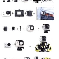 Екшън камера SPORTS CAM, водоустойчива, 4K HD, снимка 2 - Камери - 45917631