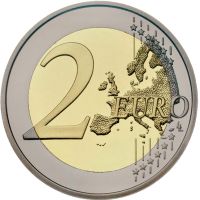 Мария Калас, монета от 2 евро, Гърция, 2023 г., снимка 2 - Нумизматика и бонистика - 45413750