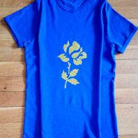 Дамска тениска в син цвят., снимка 2 - Тениски - 45783158