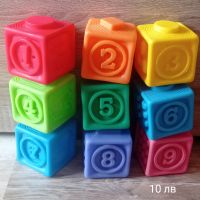 Сензорни гумени кубчета за бебе, снимка 1 - Образователни игри - 45399408