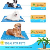 Nobleza Охлаждаща подложка за кучета, M 65x50 см, нетоксичен гел, устойчива на надраскване, синя, снимка 5 - За кучета - 45782614