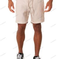 Нов стил мъжки къси три четвърти ежедневни панталони с шнур, 9цвята , снимка 4 - Къси панталони - 45163464