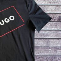 мъжка тениска hugo boss в черно, снимка 2 - Тениски - 45147439