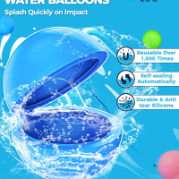 Водни балони SOPPYCID за многократна употреба, самозапечатваща се водна бомба за басейн за деца, снимка 6 - Други - 45046599