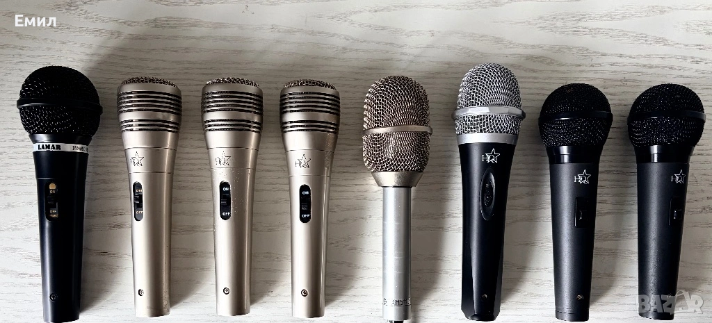 8 професионални микрофона Марка: LAMAR, HQ и AM, снимка 1