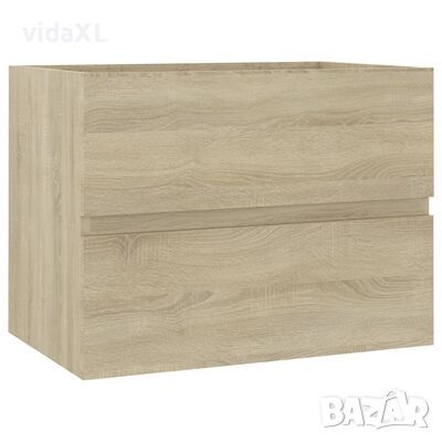 vidaXL Долен шкаф за мивка, дъб сонома, 60x38,5x45 см, ПДЧ（SKU:804740, снимка 1