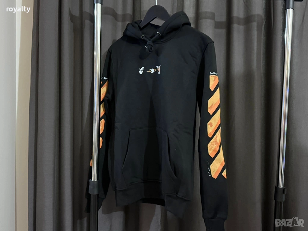 Off-White Черен Мъжки Суичър , снимка 1