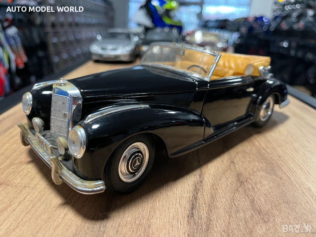 BBURAGO метална колекционерска количка модел MERCEDES BENZ 300S 1955г, снимка 1