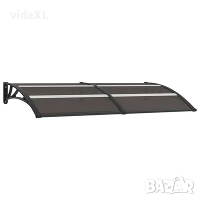 vidaXL Навес за врата черен 200x75 см PC (SKU:144825), снимка 1