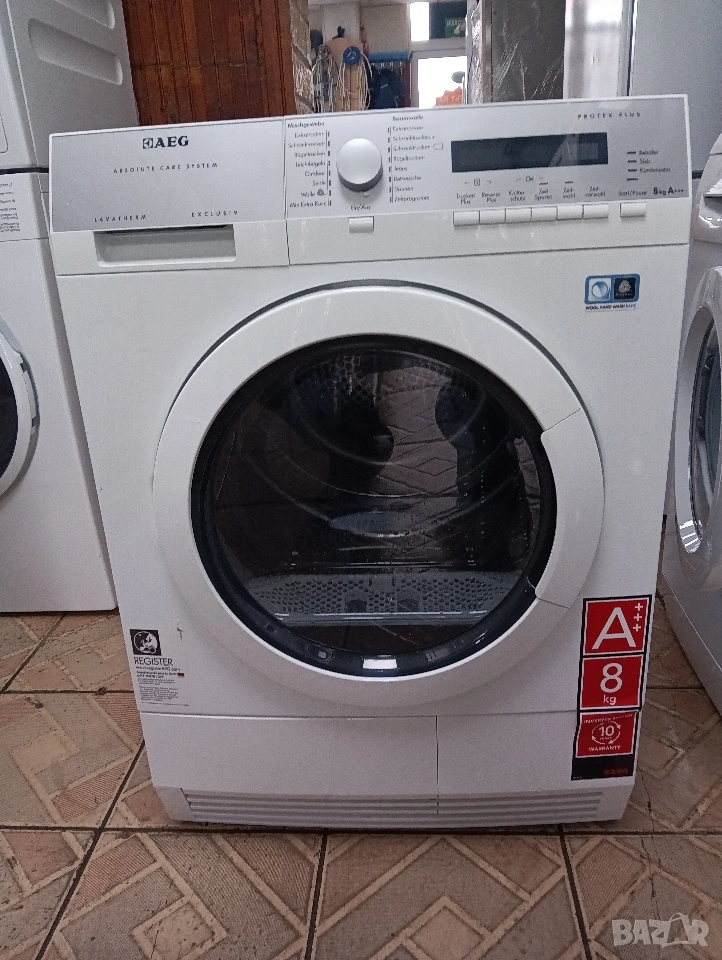 Сушилня с термопомпа АЕГ Aeg Protex Plus A+++ 8кг 2 години гаранция!, снимка 1