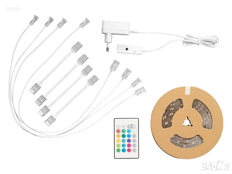 НОВИ! LED лента 5 метра 150 LED 24W 16 цвята, снимка 1