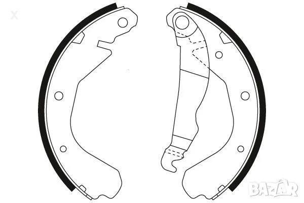 SIMER S310 Задни челюсти OPEL Corsa A / Kadett D Е / 1979-1994 / OE 1605781 OЕ 1605592 OE 1605758   , снимка 1