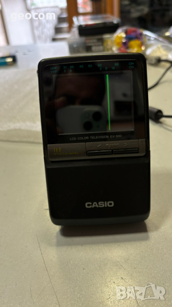 CASIO EV-500N ретро мини телевизорче (3x1.5V,6V,AV AV-In), снимка 1