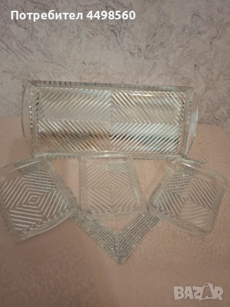 Ретро стъклен Сервиз, снимка 1